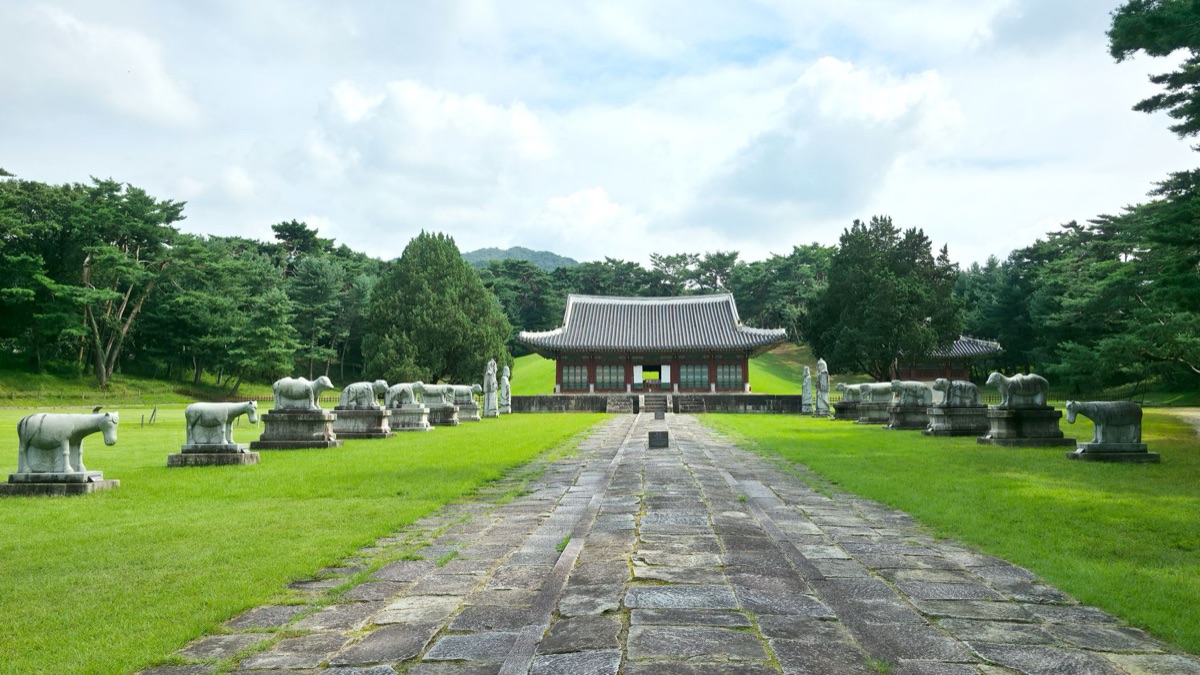 El templo Bulguksa en Gyeongju, Corea del Sur